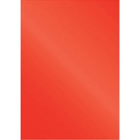 Fellowes Deckblatt Chromolux, Karton, DIN A4, für Draht- und Plastikbindemaschinen, rot, 250g, 100 Stück