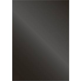 Fellowes Deckblatt Chromolux, Karton, DIN A4, für Draht- und Plastikbindemaschinen, schwarz, 250g, 100 Stück