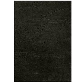 Fellowes Deckblatt, Format A4, für Bindemaschinen, aus Papier in Lederoptik, schwarz, 100 Stück