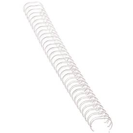 Fellowes Drahtbinderücken, Format 14 mm, 100 Stück, f. 34-Loch-Drahtbindegeräte, weiss, 100
