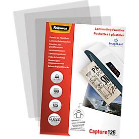 FELLOWES Laminierfolien, DIN A4, 125 mic., 100 Stück