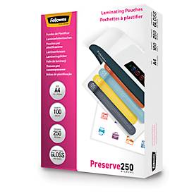 FELLOWES Laminierfolien, DIN A4, 250 mic., 100 Stück