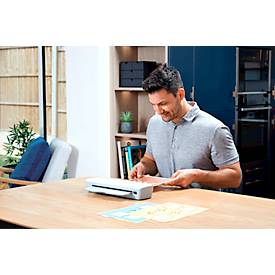 Fellowes® Laminiergerät ION A3, für Folienstärke 80-125 μ, 300 mm/min, mit Starter Kit für 10 x A3 Laminationen, silber-weiß