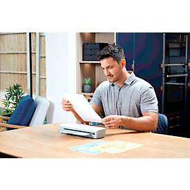 Fellowes® Laminiergerät ION A3, für Folienstärke 80-125 μ, 300 mm/min, mit Starter Kit für 10 x A3 Laminationen, silber-weiß