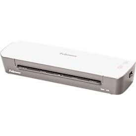 Fellowes® Laminiergerät ION A4, für Folienstärke 80-125 μ, 300 mm/min, mit Starter Kit für 10 x A4 Laminationen, silber-weiß