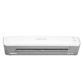 Fellowes® Laminiergerät ION A4, für Folienstärke 80-125 μ, 300 mm/min, mit Starter Kit für 10 x A4 Laminationen, silber-weiß