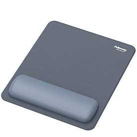 Fellowes Mauspad Breyta, mit Handgelenkauflage und Microban®-Schutz, Gummi, B 200 x T 240 x H 17,5 mm, marineblau