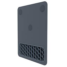 Fellowes Mauspad Breyta, mit Handgelenkauflage und Microban®-Schutz, Gummi, B 200 x T 240 x H 17,5 mm, marineblau