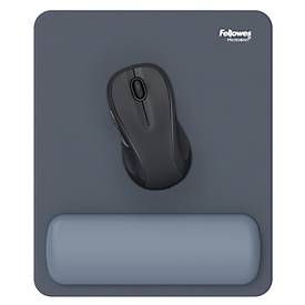 Fellowes Mauspad Breyta, mit Handgelenkauflage und Microban®-Schutz, Gummi, B 200 x T 240 x H 17,5 mm, marineblau