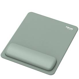 Fellowes Mauspad Breyta, mit Handgelenkauflage und Microban®-Schutz, Gummi, B 200 x T 240 x H 17,5 mm, salbeigrün