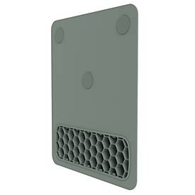 Fellowes Mauspad Breyta, mit Handgelenkauflage und Microban®-Schutz, Gummi, B 200 x T 240 x H 17,5 mm, salbeigrün