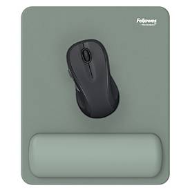 Fellowes Mauspad Breyta, mit Handgelenkauflage und Microban®-Schutz, Gummi, B 200 x T 240 x H 17,5 mm, salbeigrün
