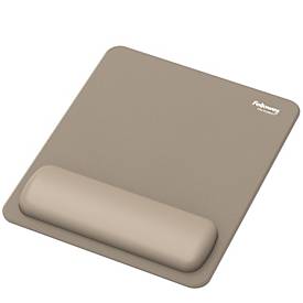 Fellowes Mauspad Breyta, mit Handgelenkauflage und Microban®-Schutz, Gummi, B 200 x T 240 x H 17,5 mm, sandbeige