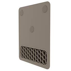 Fellowes Mauspad Breyta, mit Handgelenkauflage und Microban®-Schutz, Gummi, B 200 x T 240 x H 17,5 mm, sandbeige