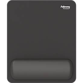 Fellowes Mauspad Breyta, mit Handgelenkauflage und Microban®-Schutz, Gummi, B 200 x T 240 x H 17,5 mm, schwarz