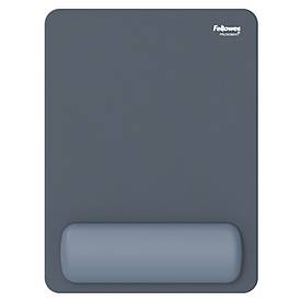 Fellowes Mauspad Breyta XL, mit Handgelenkauflage und Microban®-Schutz, Gummi, L 280 x B 210 x H 17,5 mm, marineblau