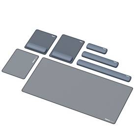 Fellowes Mauspad Breyta XL, mit Handgelenkauflage und Microban®-Schutz, Gummi, L 280 x B 210 x H 17,5 mm, marineblau