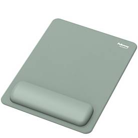Fellowes Mauspad Breyta XL, mit Handgelenkauflage und Microban®-Schutz, Gummi, L 280 x B 210 x H 17,5 mm, salbeigrün