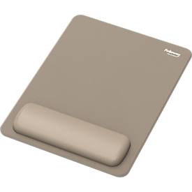 Fellowes Mauspad Breyta XL, mit Handgelenkauflage und Microban®-Schutz, Gummi, L 280 x B 210 x H 17,5 mm, sandbeige