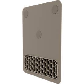 Fellowes Mauspad Breyta XL, mit Handgelenkauflage und Microban®-Schutz, Gummi, L 280 x B 210 x H 17,5 mm, sandbeige