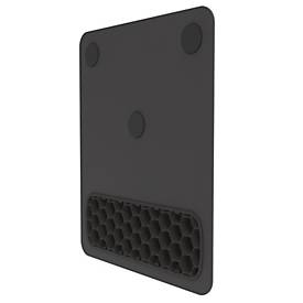 Fellowes Mauspad Breyta XL, mit Handgelenkauflage und Microban®-Schutz, Gummi, L 280 x B 210 x H 17,5 mm, schwarz