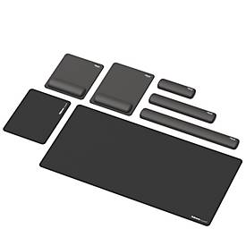Fellowes Mauspad Breyta XL, mit Handgelenkauflage und Microban®-Schutz, Gummi, L 280 x B 210 x H 17,5 mm, schwarz