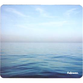 Fellowes Mauspad, Design Blue Ocean, 85 % PCR-Material, B 203 x T 2 x H 228 mm, blau