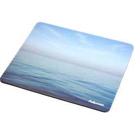 Fellowes Mauspad, Design Blue Ocean, 85 % PCR-Material, B 203 x T 2 x H 228 mm, blau