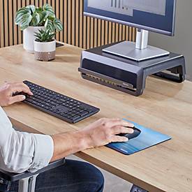 Fellowes Mauspad, Design Blue Ocean, 85 % PCR-Material, B 203 x T 2 x H 228 mm, blau