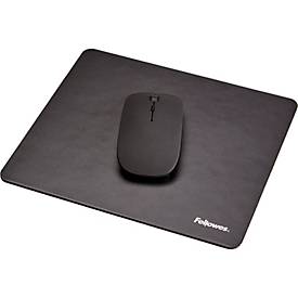 Fellowes Mauspad, Design Schwarz, 85 % PCR-Material, B 203 x T 2 x H 228 mm, schwarz