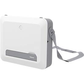 Fellowes® Notebooktasche Breyta Toolbox, bis 14 Zoll, Zylinderschloss, Laptopständer, ABS, weiß