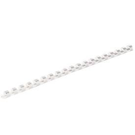 Fellowes Plastik-Binderücken, Format 6 mm, 100 Stück, f. Plastikbindemaschinen, weiss, 100 Stük