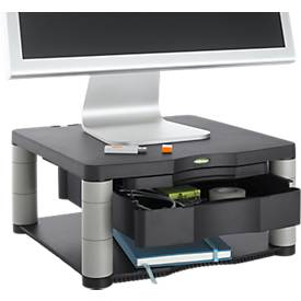 Fellowes Premium Monitor-Ständer Plus, höhenverstellbar, anthrazit/grau