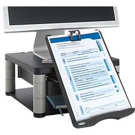 Fellowes Premium Monitor-Ständer Plus, höhenverstellbar, anthrazit/grau