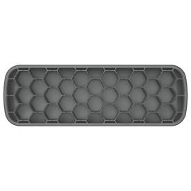 Fellowes Tastatur-Handgelenkauflage Breyta, für kompakte Tastaturen, mit Microban®-Schutz, Gummi, L 320 x B 60 x H 17,5 mm, grau