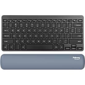 Fellowes Tastatur-Handgelenkauflage Breyta, für kompakte Tastaturen, mit Microban®-Schutz, Gummi, L 320 x B 60 x H 17,5 mm, marineblau