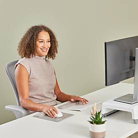 Fellowes Tastatur-Handgelenkauflage Breyta, für kompakte Tastaturen, mit Microban®-Schutz, Gummi, L 320 x B 60 x H 17,5 mm, sandbeige