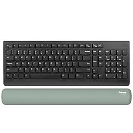 Fellowes Tastatur-Handgelenkauflage Breyta XL, mit Microban®-Schutz, Gummi, L 470 x B 60 x H 17,5 mm, salbeigrün