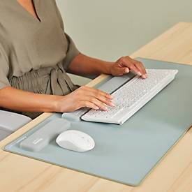 Fellowes Tastatur-Handgelenkauflage Breyta XL, mit Microban®-Schutz, Gummi, L 470 x B 60 x H 17,5 mm, salbeigrün