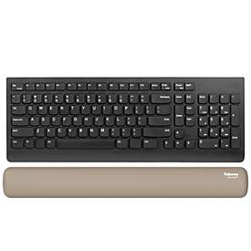 Fellowes Tastatur-Handgelenkauflage Breyta XL, mit Microban®-Schutz, Gummi, L 470 x B 60 x H 17,5 mm, sandbeige