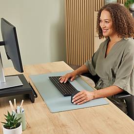 Fellowes Vertikalmaus Bretyta Plus+, Größe L, für Linkshänder, ergonomisch, 3-fache Konnektivität, 400-2400 dpi, mit Microban®-Schutz, schwarz