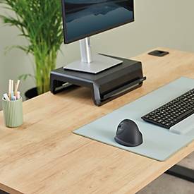 Fellowes Vertikalmaus Bretyta Plus+, Größe M, für Linkshänder, ergonomisch, 3-fache Konnektivität, 400-2400 dpi, mit Microban®-Schutz, schwarz