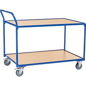 fetra® leichter Tischwagen, 2 Böden ,1200 x 800 mm