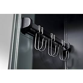 Feuerwehrspind C+P Evolo Youngster, 3 Abteile, ohne Helmhalter, Bodengleiter, B 900 x T 500 x H 1530 mm, RAL 7035 Lichtgrau