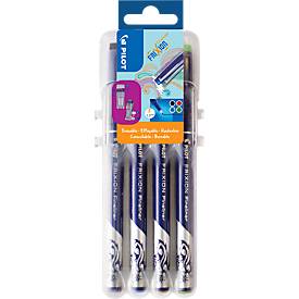 Fineliner FriXion 4er-Set Klassik, KS-Spitze, Strichstärke 0,45 mm, radierbar, 4 Standardfarben