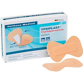 Fingerkuppenverband YPSIPLAST®, 50 Stück, elastisch, hautfarbenes Gewebe