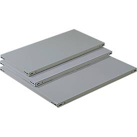 FIX-Stahlfachboden, T 400 x H 40 mm, 150 kg Tragkraft, ohne Anschlag