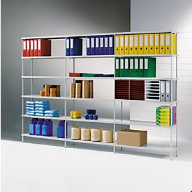 FIX UP-Rundrohrregal, Dreiereinheit, 18 Böden