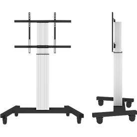 Flachbildschirm-Bodenständer NewStar PLASMA-M2250, bis 100', elektr. höhenverstellbar, mit Kabelführung, silbern