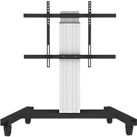 Flachbildschirm-Bodenständer NewStar PLASMA-M2250, bis 100', elektr. höhenverstellbar, mit Kabelführung, silbern